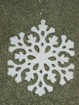 4-1/2" Glitter Snowflake-large glitter snowflake