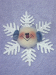 6" Frosty the Snowflake Pattern-craft pattern, snowflake pattern, snowflake, snowman, snowman snowflake, snowman pattern, pattern, o