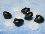 Black Noses-black noses, craft noses, pet noses, noses with shanks
