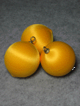 Bright Gold Satin Balls-satin balls, satin Christmas balls, satin styrofoam balls