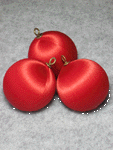Christmas Red Satin Balls-satin balls, satin Christmas balls, satin styrofoam balls