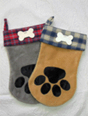 Santa "Paws" Stocking Pattern-dog stocking, dog Christmas stocking, dog stocking pattern, Christmas stocking pattern