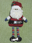 Down the Chimney Pattern-pattern, craft pattern, santa pattern, santa ornament pattern, santa