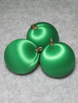 Emerald Green Satin Balls-satin balls, satin Christmas balls, satin styrofoam balls