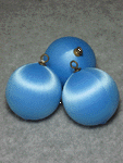 Medium Blue Satin Balls-satin balls, satin Christmas balls, satin styrofoam balls