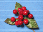 Red Berries-red berries, craft pick, berry pick, berries, craft supply, Christmas pick
