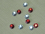 Round Rhinestones-rhinestones, red rhinestones, crystal rhinestones, craft supply, round rhinestones, acrylic rhinesto