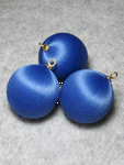 Sapphire Blue Satin Balls-satin balls, satin Christmas balls, satin styrofoam balls