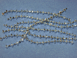 Miniature Silver Beaded Garland-miniature garland, silver garland, beaded garland