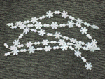 Miniature Snowflake Garland-miniature garland, snowflake garland