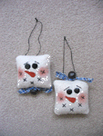 Square Snowkids Pattern-homemade crafts, craft pattern, snowman pattern, snowman craft pattern