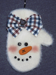Snow Mitt Pattern-pattern, craft pattern, mitten pattern, ornament pattern, snowman pattern