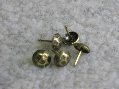 Upholstery Nails-upholstery nails, antique upholstery nails, craft supplies, craft nails