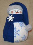 Winter Blues Pattern-craft pattern, snowman pattern, snowman, pattern, sewing pattern