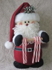 Santa Candy Cane Holder Pattern