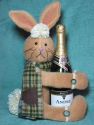 Rabbit Wine Hugger Pattern