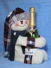 Snowman Wine Hugger Pattern