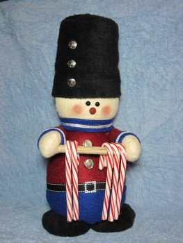 Soldier Candy Cane Holder Pattern